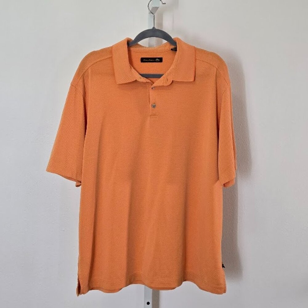 TOMMY BAHAMA GOLF  Polo Shirt Men’s XL Orange Short Sleeve